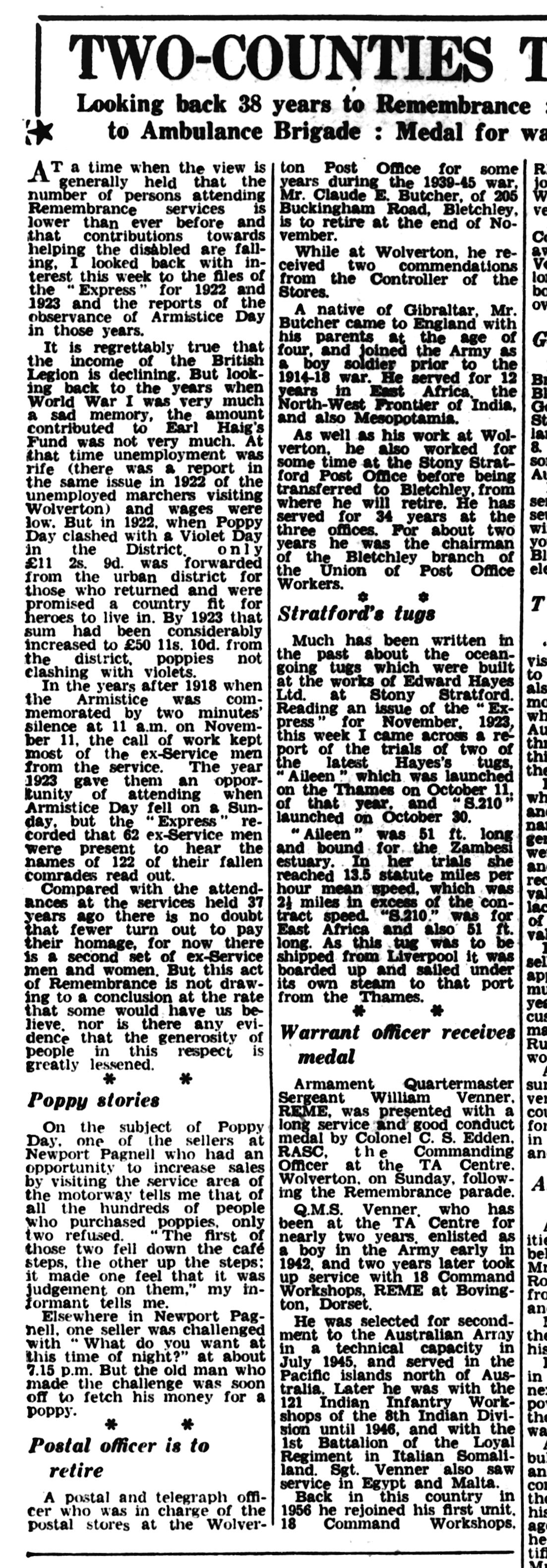 WW1 gp 5 - Butcher - RE