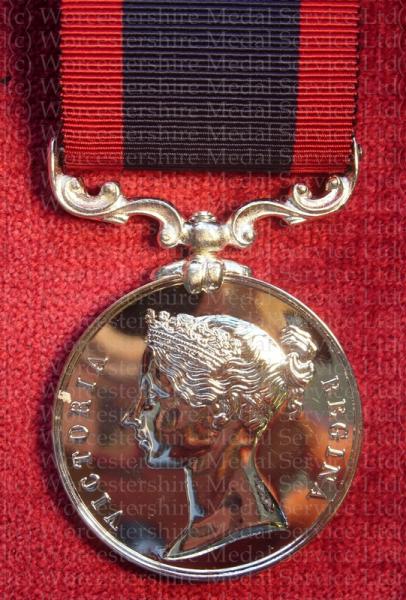Worcestershire Medal Service: Sutlej Medal (Moodkee reverse)