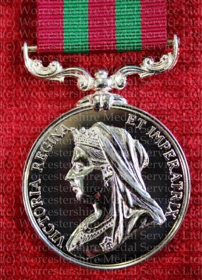 Worcestershire Medal Service: India Medal 1895-1902 - QV