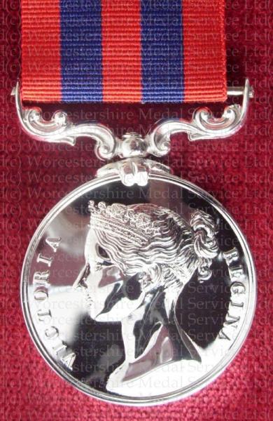 Worcestershire Medal Service: India General Service Medal 1854-95 QV