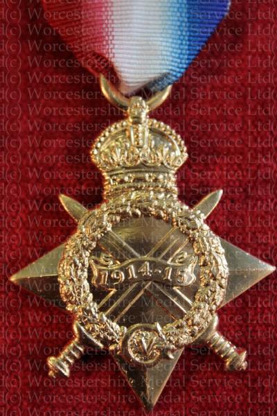 Worcestershire Medal Service: 1914-1915 Star