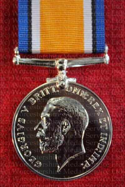 Worcestershire Medal Service: British War Medal