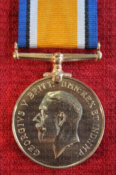 Worcestershire Medal Service: British War Medal - Bronze