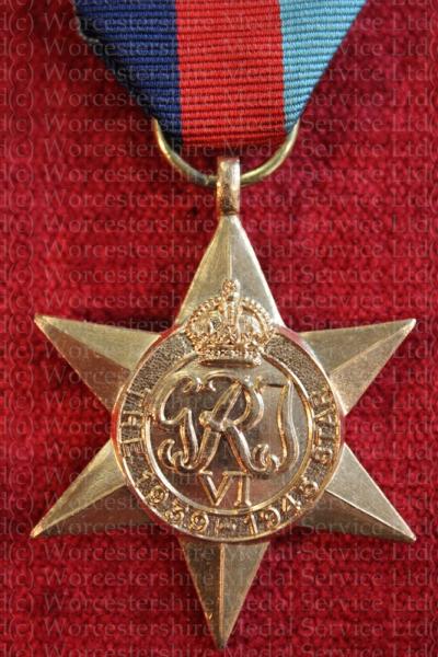 Worcestershire Medal Service: 1939-45 Star