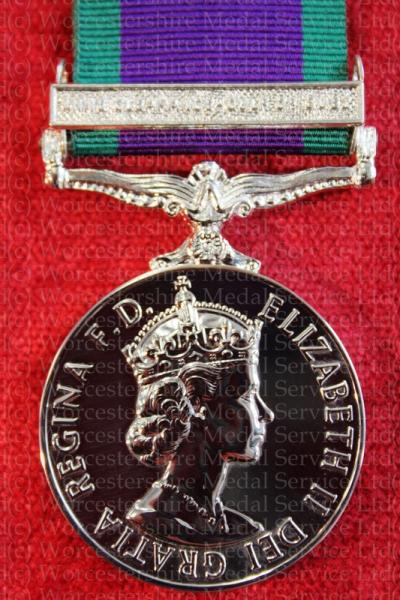 Worcestershire Medal Service: CSM with clasp Mineclearance Gulf of Suez