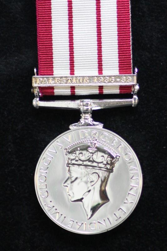 Worcestershire Medal Service: Naval GSM Palestine 1936-39