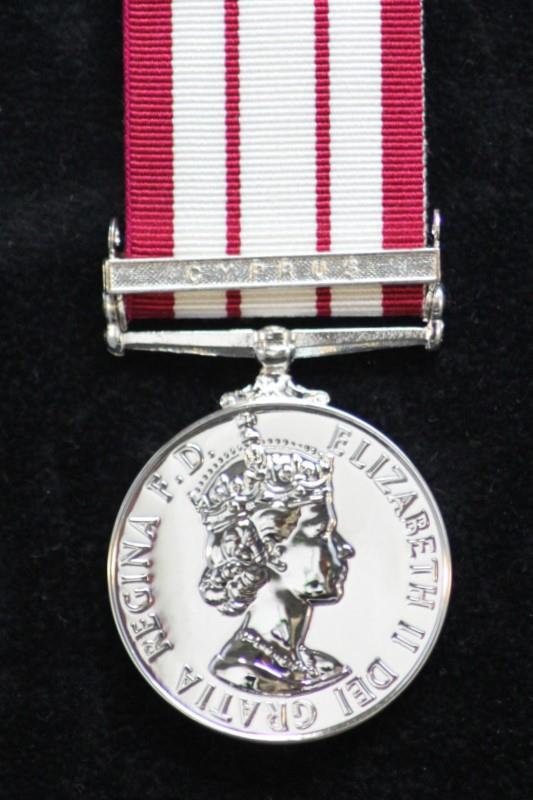 Worcestershire Medal Service: Naval GSM Cyprus