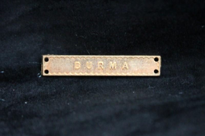 Worcestershire Medal Service: Clasp - Burma