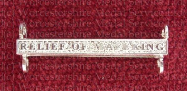 Worcestershire Medal Service: Clasp - Relief of Mafeking (QSA)
