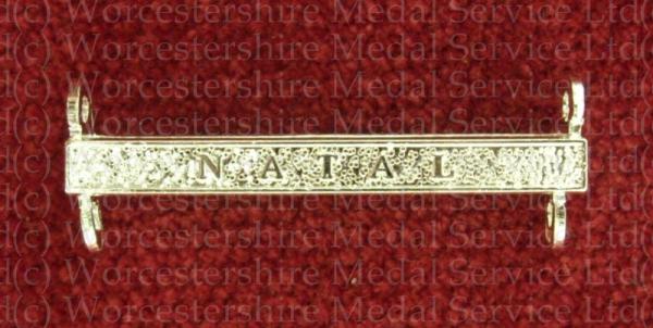 Worcestershire Medal Service: Clasp - Natal (QSA)