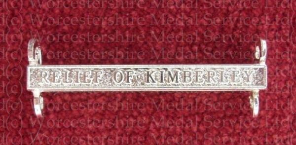 Worcestershire Medal Service: Clasp - Relief of Kimberley (QSA)