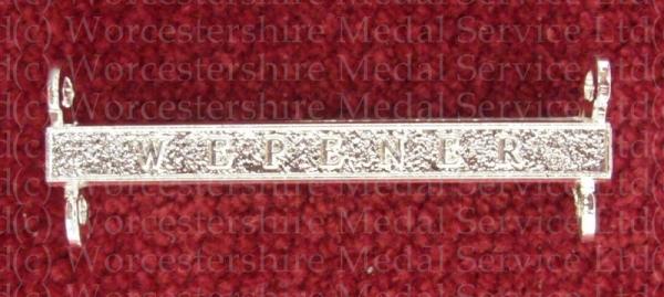 Worcestershire Medal Service: Clasp - Wepener (QSA)