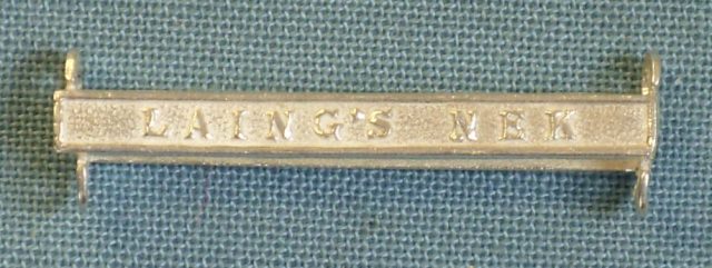 Worcestershire Medal Service: Clasp - Laing's Nek (QSA)