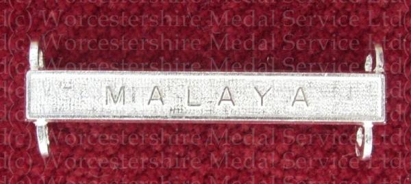 Worcestershire Medal Service: Clasp - Malaya