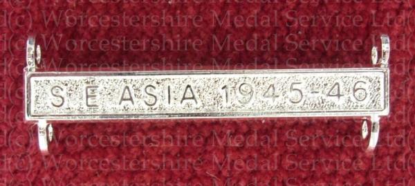 Worcestershire Medal Service: Clasp - S.E. Asia 1945-46
