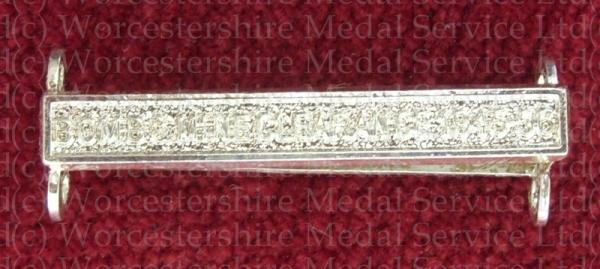 Worcestershire Medal Service: Clasp - Bomb & Mine Clearance 1945-49