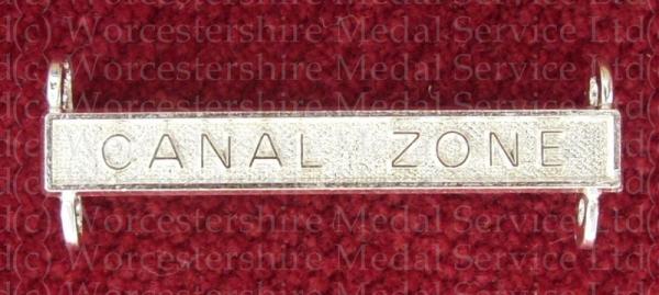 Worcestershire Medal Service: Clasp - Canal Zone