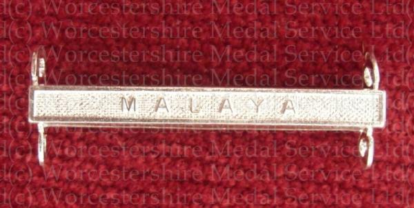 Worcestershire Medal Service: Clasp - Malaya (NGSM)
