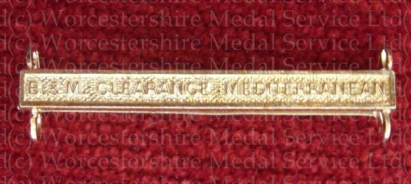Worcestershire Medal Service: Clasp - B&M Clearance Mediterranean (NGSM)