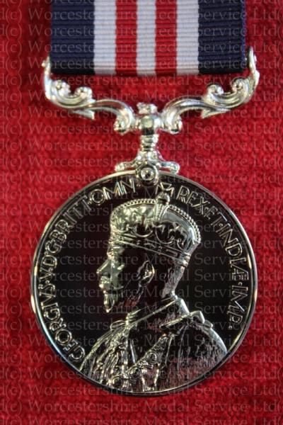 Worcestershire Medal Service: Military Medal GV (Crowned Head)