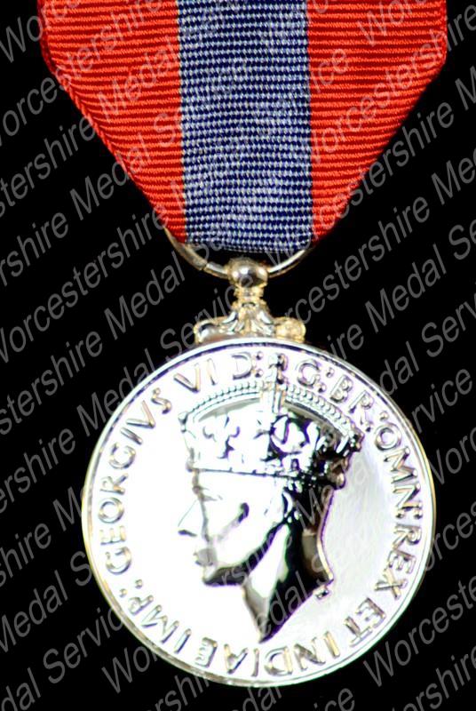 Worcestershire Medal Service: Imperial Service Medal GVI