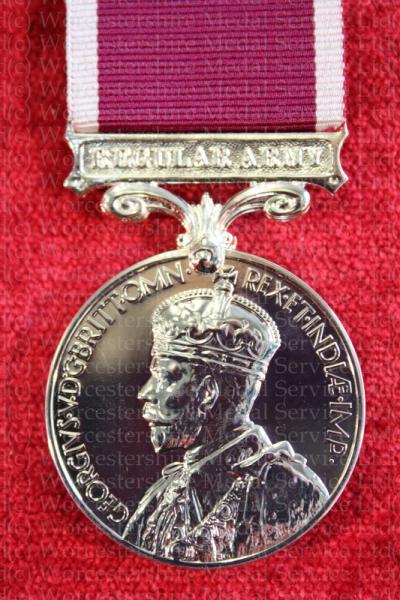 Worcestershire Medal Service: Army LSGC - GV (Regular Army)