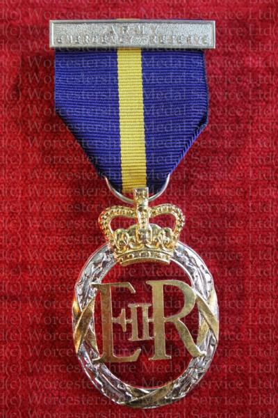 Worcestershire Medal Service: Army Emergency Reserve Decoration EIIR