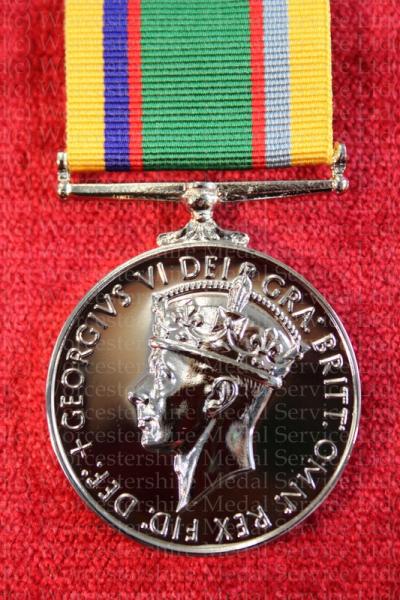 Worcestershire Medal Service: Cadet Forces Medal - GVI