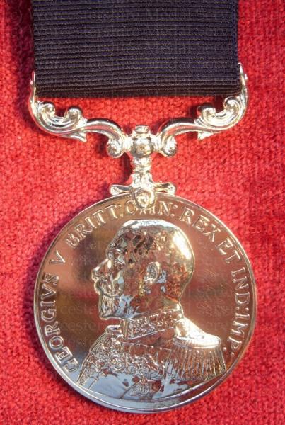 Worcestershire Medal Service: Meritorious Service Medal - GV (Admirals Bust)