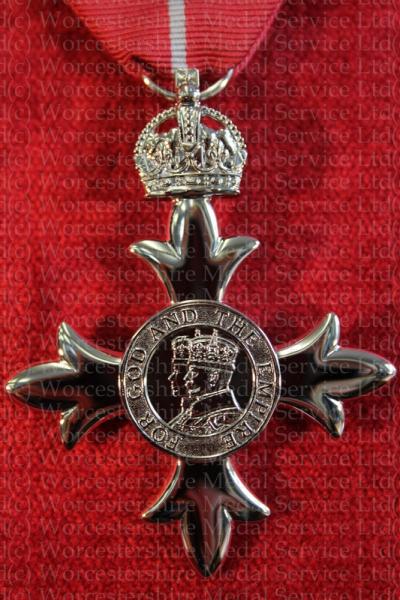 Worcestershire Medal Service: MBE - Original Issue (Civil/Military)