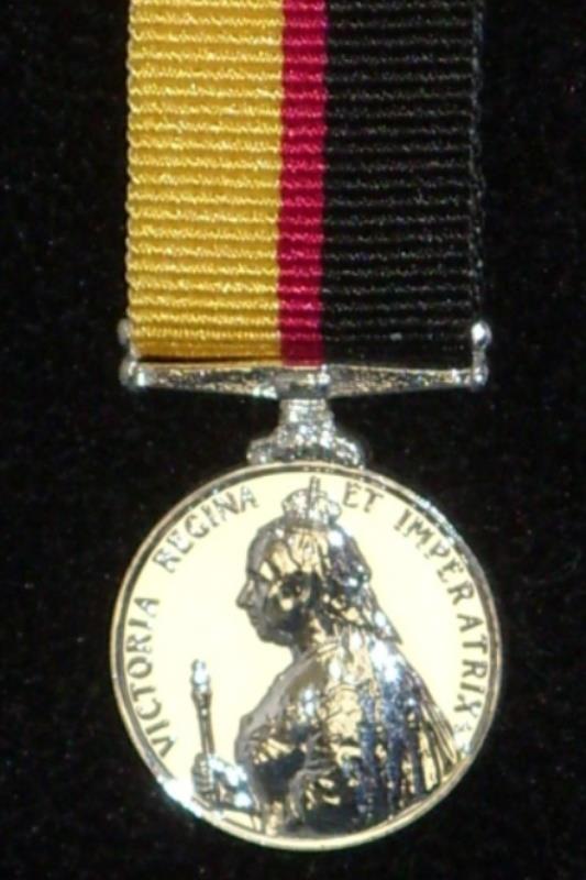 Queens Sudan Medal 1896/98 Miniature Medal