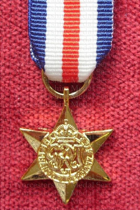 France & Germany Star Miniature Medal