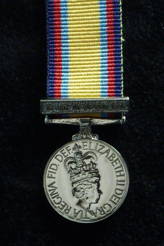 Gulf War with clasp 16th Jan - 28th Feb 1991 Miniature Medal