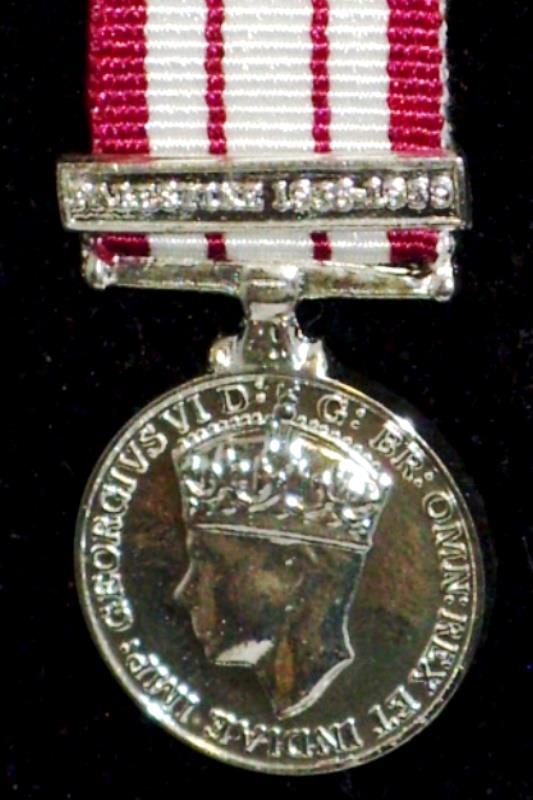 Naval GSM Palestine 1936-39 Miniature Medal