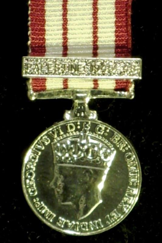 Naval GSM Palestine 1945-48 Miniature Medal