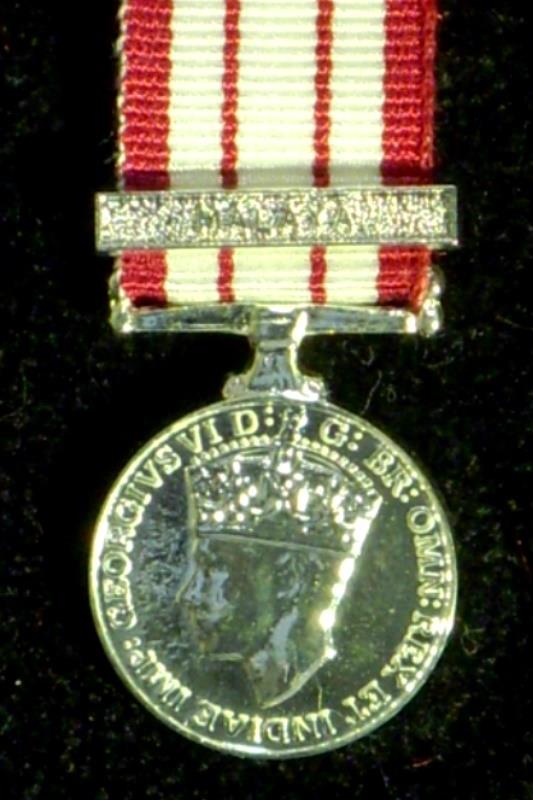 Naval GSM GVI Malaya Miniature Medal