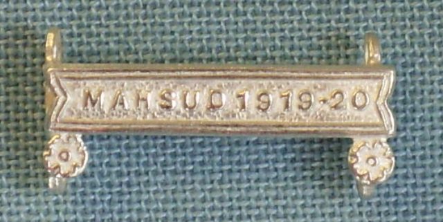 Worcestershire Medal Service: Clasp - Mahsud 1919-20