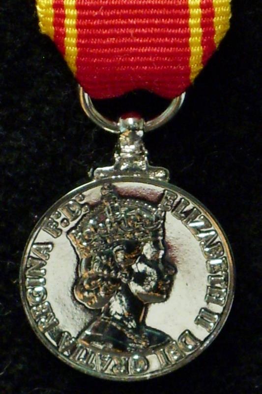 Fire Brigade Long Service Medal EIIR Miniature Medal
