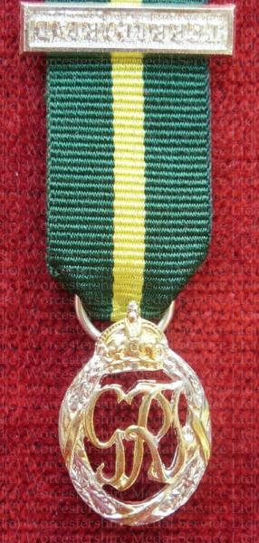 Territorial Decoration GVI Miniature Medal
