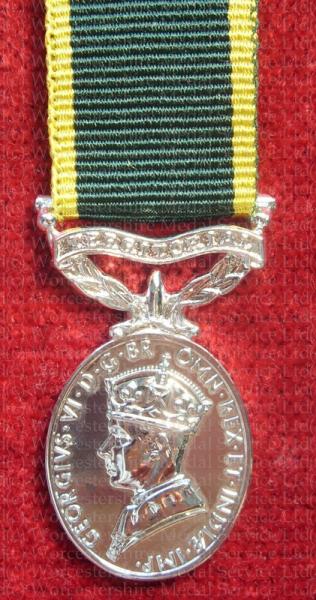 Efficiency Medal GVI Miniature Medal