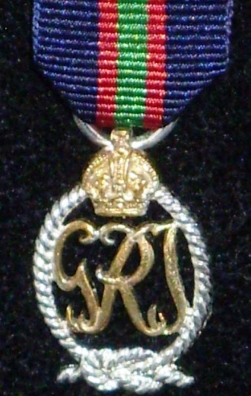 Royal Naval Volunteer Reserve Decoration GVI Miniature Medal