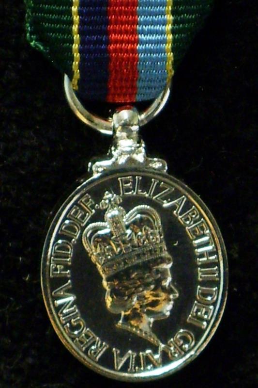 Volunteer Reserve Service Medal Miniature Medal