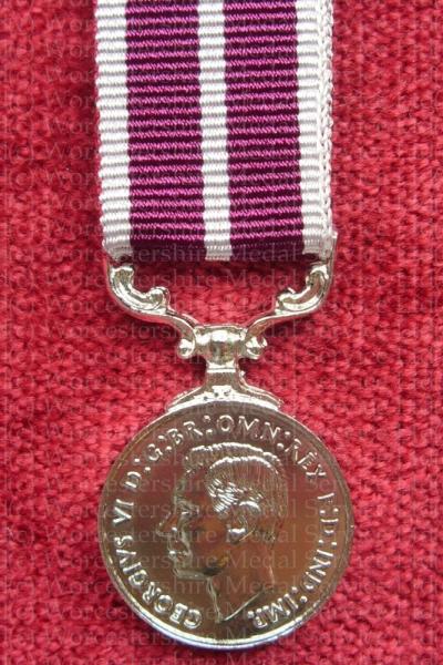 Meritorious Service Medal GVI (Coinage Head) Miniature Medal