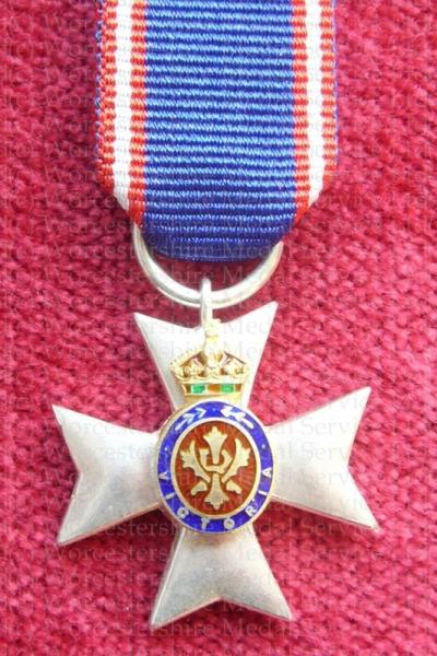 Worcestershire Medal Service: Royal Victorian Order (MVO) Sterling Silver
