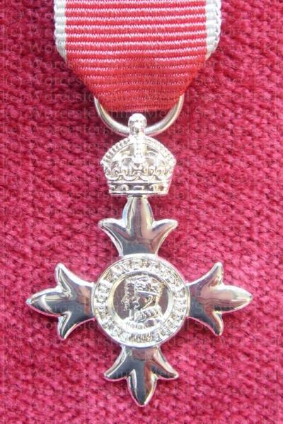 MBE (Civil) sterling silver