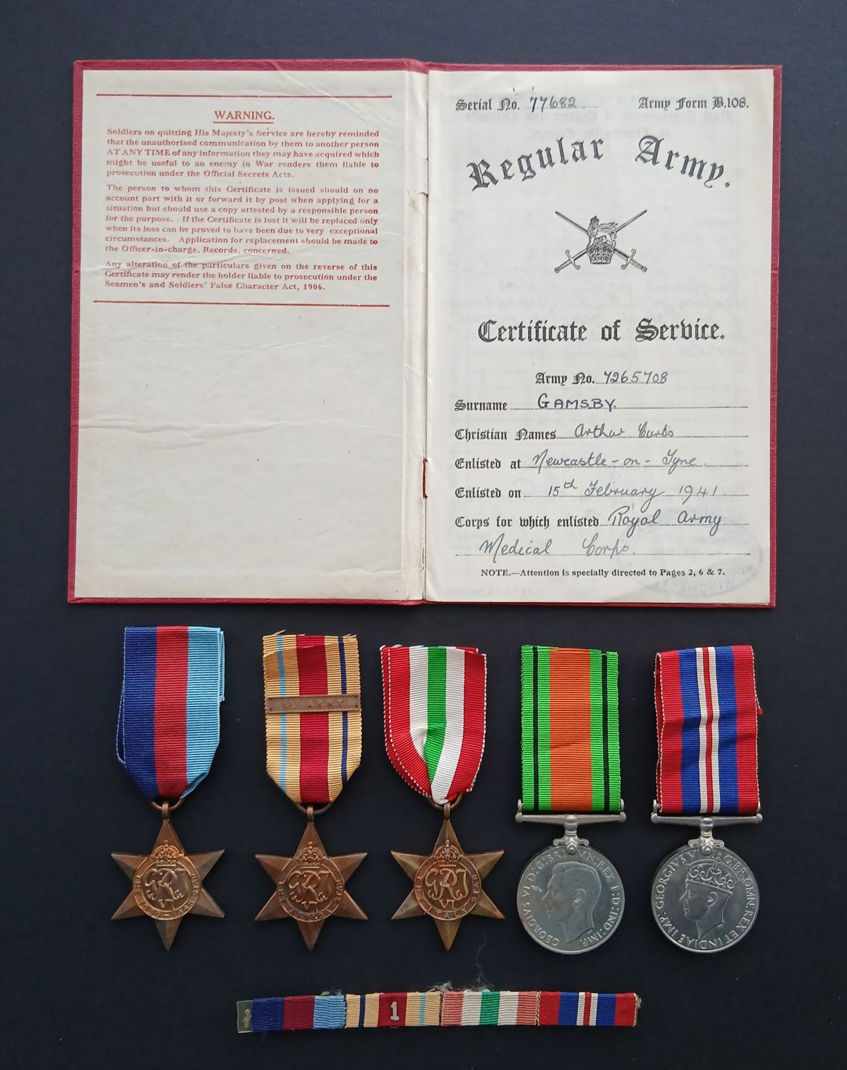 WW2 gp 5 - Gambsby - RAMC