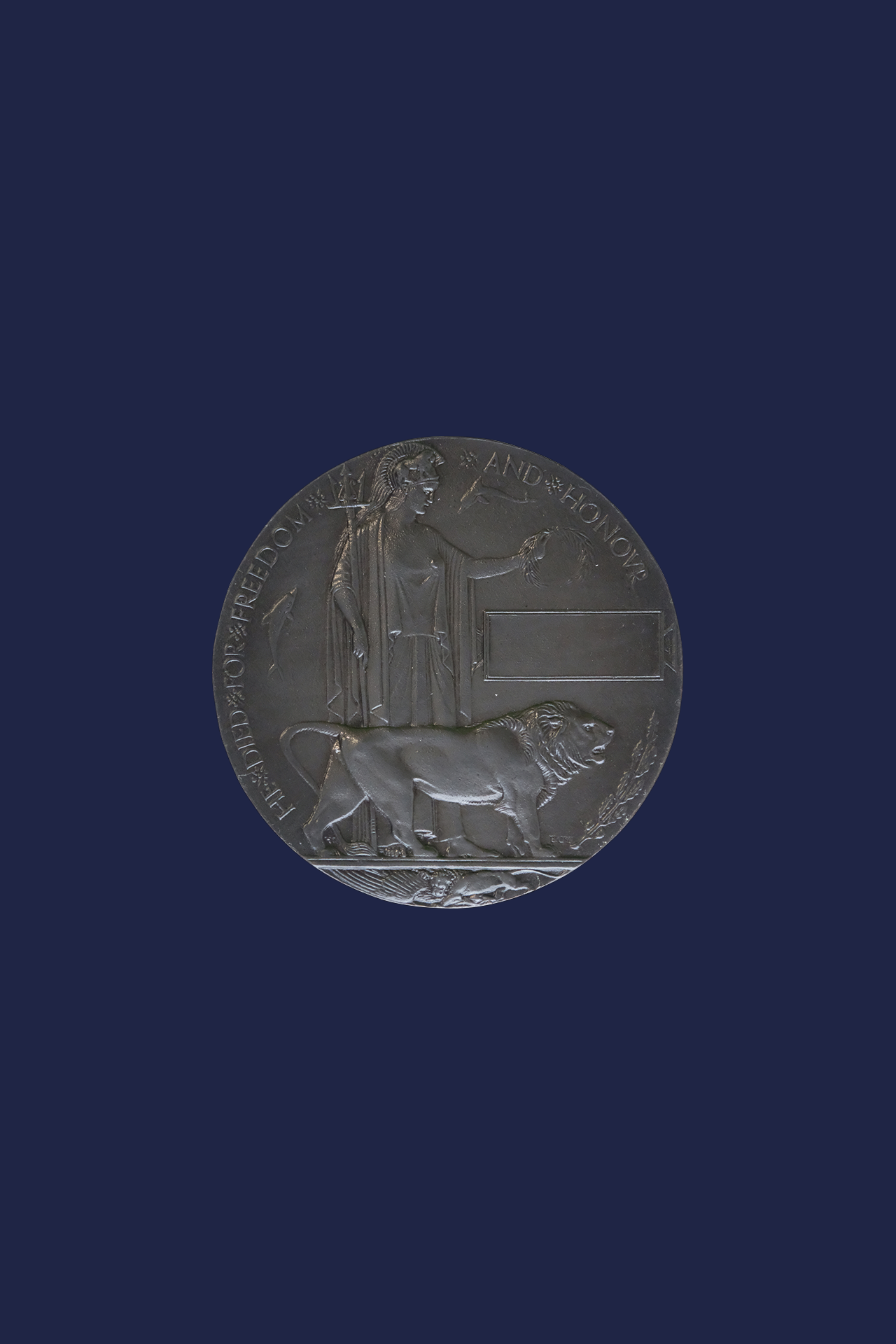 Worcestershire Medal Service: Memorial Plaque - Full Size