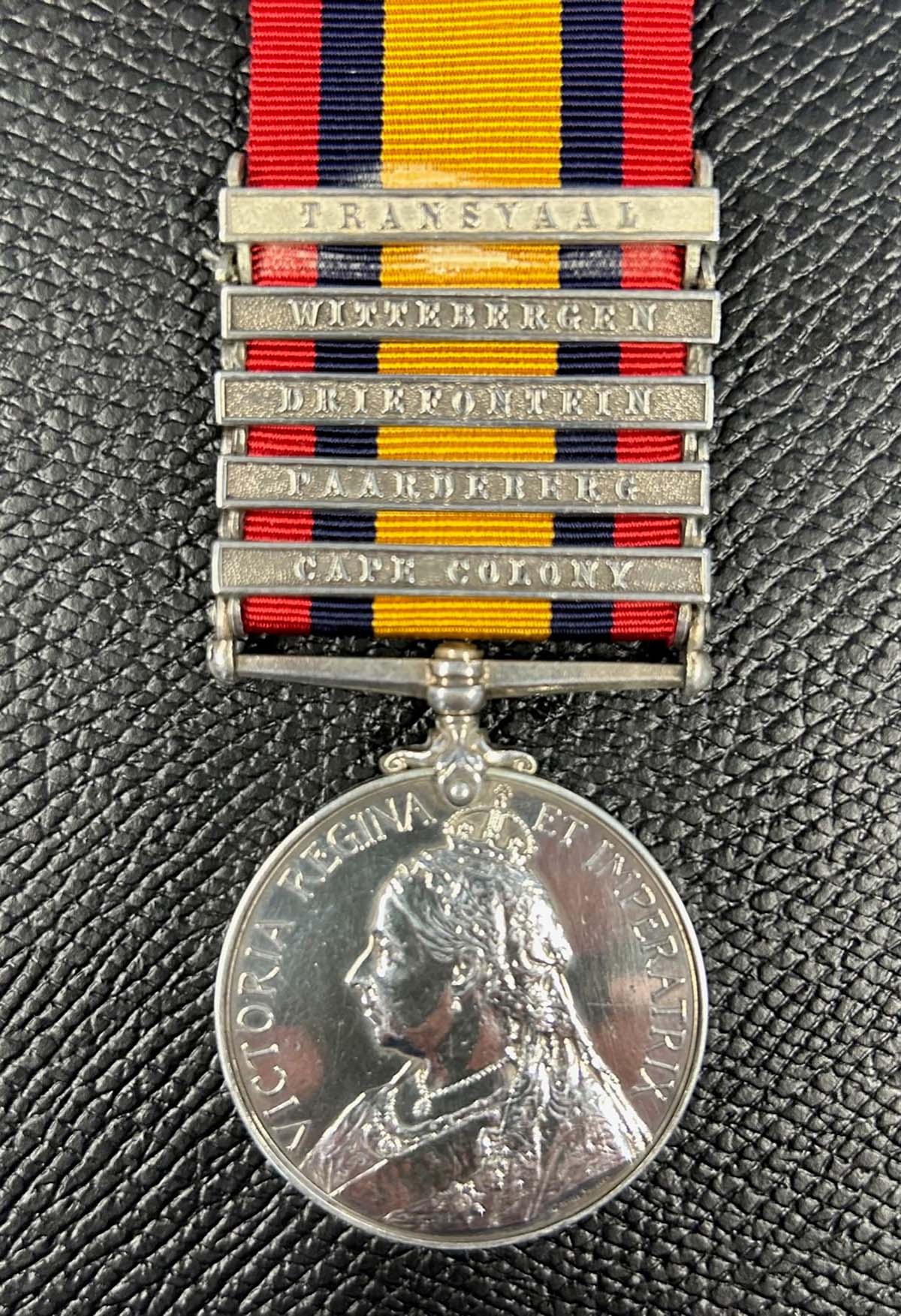 Worcestershire Medal Service: QSA, 5 clasps - Gow - R Highrs