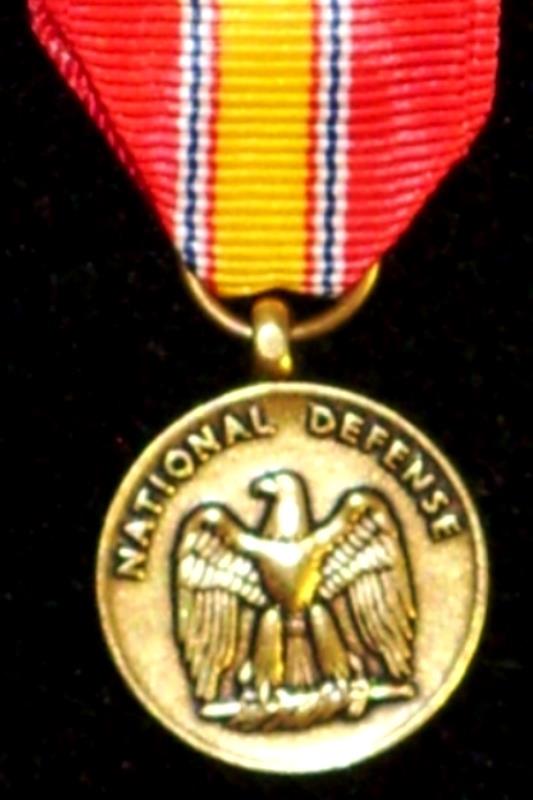Worcestershire Medal Service: USA - National Defence