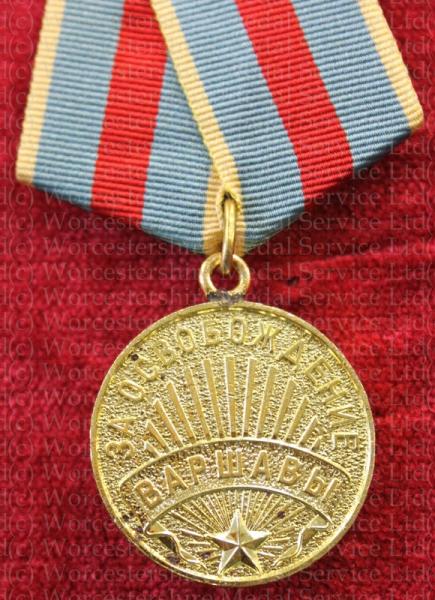 Worcestershire Medal Service: USSR - Liberation of Warsaw
